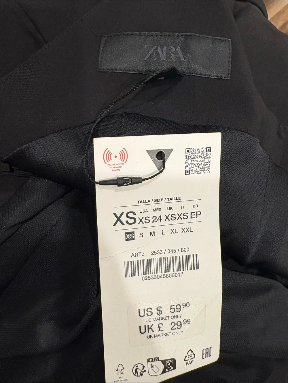 Zara stylish black